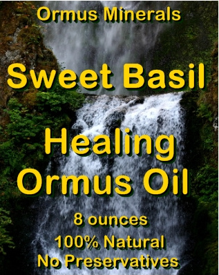 Ormus Minerals -Organic Sweet Basil Healing Ormus Oil